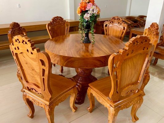 Bộ bàn tròn nguyên khối