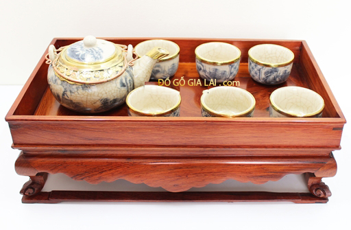 Khay trà gỗ cẩm lai