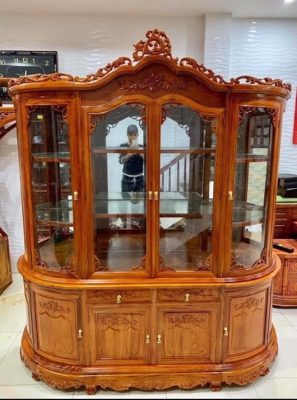 tủ rượu gỗ cà te