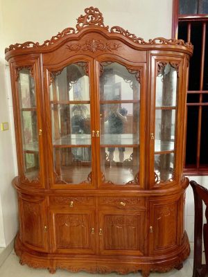 tủ rượu gỗ cà te