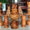 Bộ lư thờ gỗ cà te 9 món