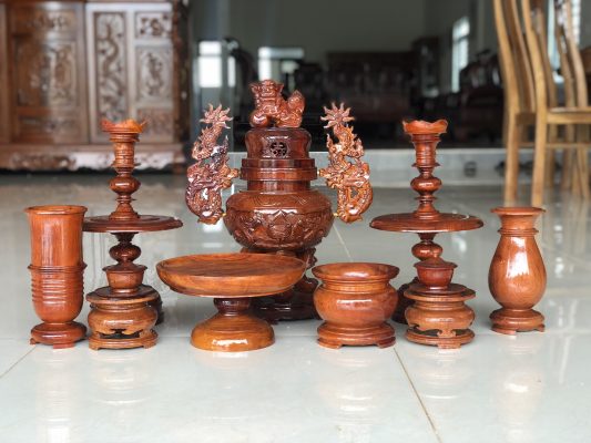 BỘ LƯ THỜ 9 MÓN CAO 40CM
