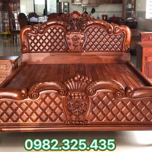giường ngủ gỗ căm xe