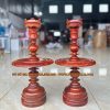 cặp chân đèn thờ nến gỗ hương cao 52cm