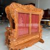 khung hình đôi gỗ gõ đỏ