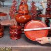 đĩa trưng trái cây gỗ