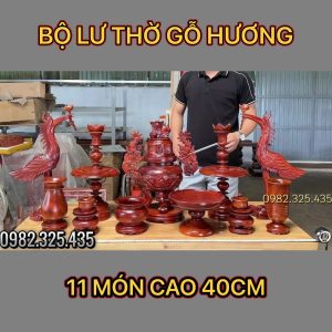 bộ lư 11 món cao 40cm