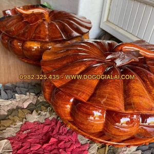 mẫu khay đựng bánh kẹo tết bằng gỗ hương gia lai