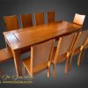 bàn ăn gỗ tự nhiên sang trọng hiện đại