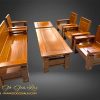 bộ bàn ghế gỗ tự nhiên, gỗ căm xe gia lai
