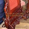 hoạ tiết hoa văn hai ben khung ảnh thờ gỗ hương