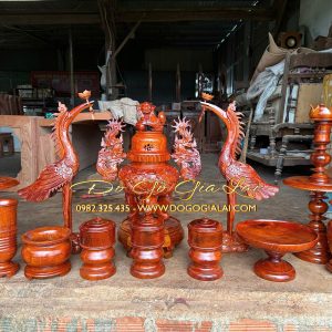 bộ lư thờ cao 61cm, 12 món