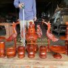 chi tiết bộ đồ thờ bằng gỗ 12 món cao 61cm