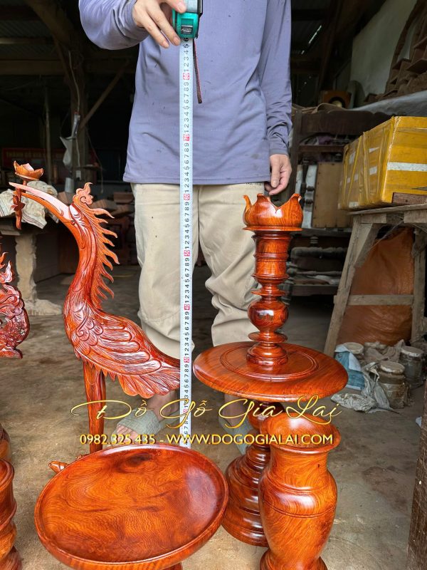 chiều cao chân nến và lọ hoa