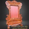 khung ảnh thờ 20x30 chạm hoa mai gỗ hương đá
