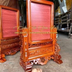 khung ảnh thờ gỗ hương gia lai cao cấp
