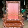 khung ảnh thờ hoa mai không mành màu nâu sậm